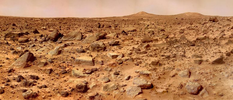 Mars’ Twin Peaks – Super-Resolution Image From Mars Pathfinder