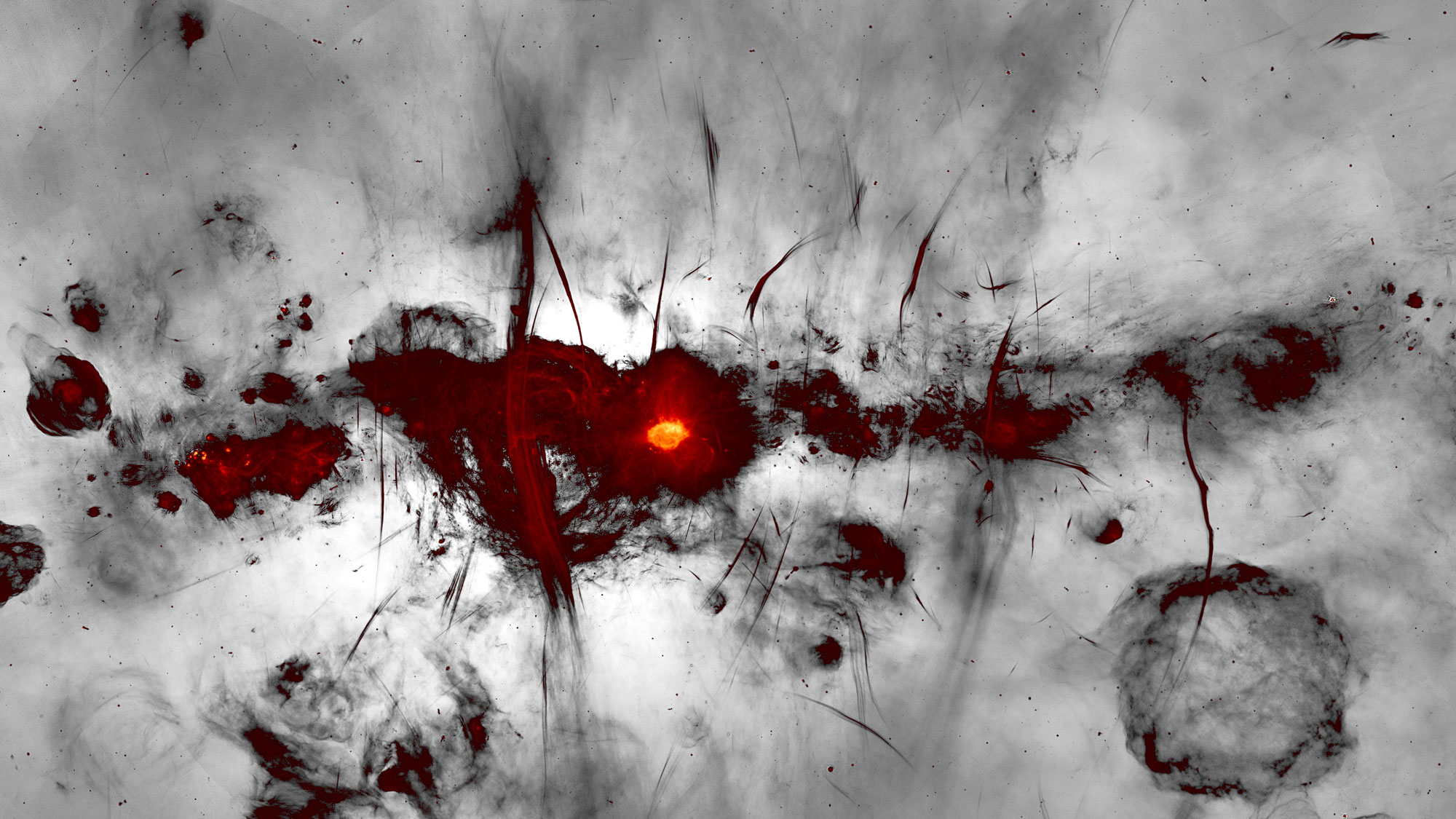 You are currently viewing New MeerKAT radio image reveals complex heart of the Milky Way